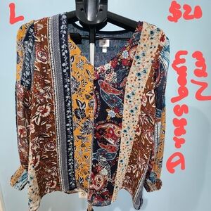 Dress barn top multicolor